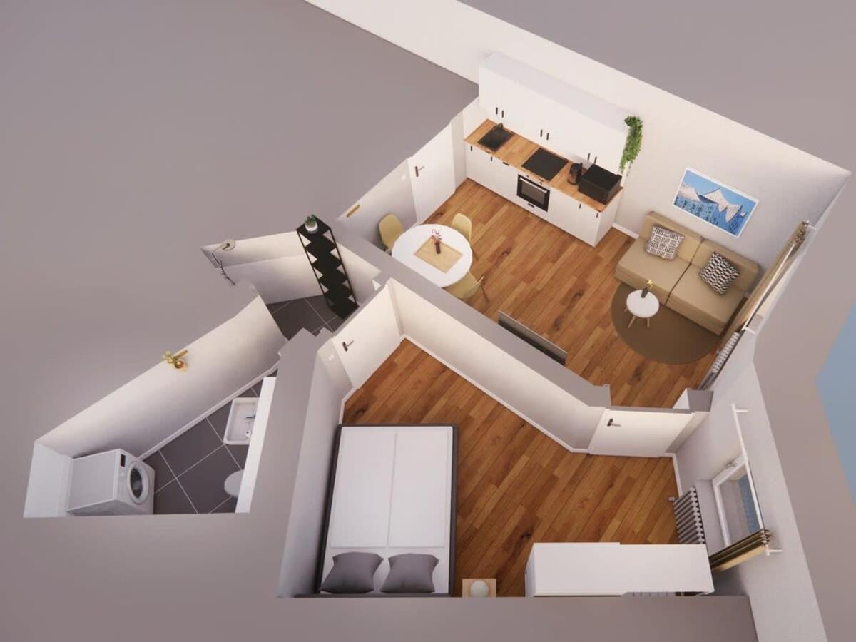 Hamburg City Apartment For 4 Экстерьер фото